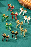 Red Bow Earrings-Sandi's Styles