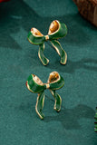 Red Bow Earrings-Sandi's Styles