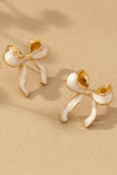 Red Bow Earrings-Sandi's Styles