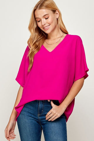 Hot Pink Spring Top-Sandi's Styles