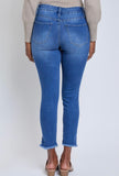 Curvy Fit Slanted Ankle Jeans-Sandi's Styles